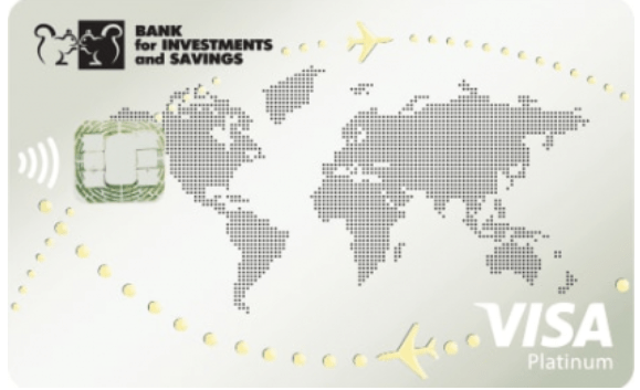Карта Платинум VIP від ​​Банку Інвестицій та Заощаджень